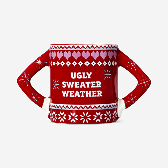 Flying Tiger Copenhagen Kırmızı Yılbaşı Kazağı Şeklinde Kupa 330 ml