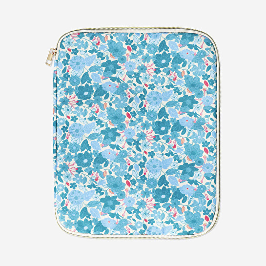 Flying Tiger Copenhagen Mavi Çiçek Desenli Tablet Çantası