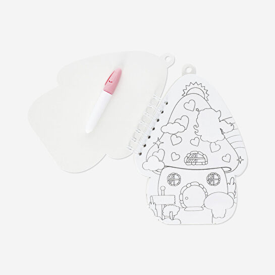 Flying Tiger Copenhagen Mantar Ev Şeklinde Boyama Kitabı