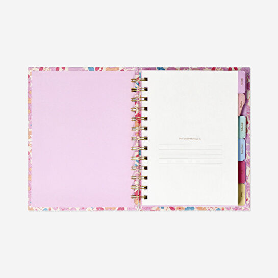 Flying Tiger Copenhagen Pembe Çiçekli Haftalık Planlayıcı B6