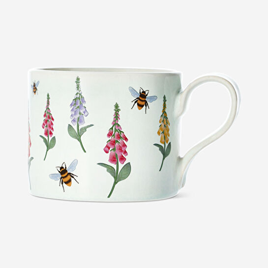 Flying Tiger Copenhagen Çiçek Desenli Yeşil Seramik Kupa