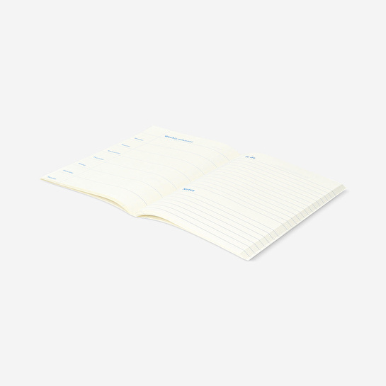 Flying Tiger Copenhagen Sarı Mavi Haftalık Planlayıcı A5