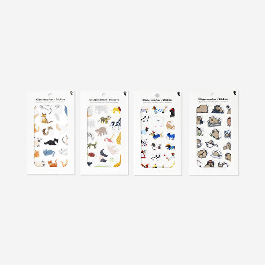 Flying Tiger Copenhagen Sevimli Hayvan Temalı Kadife Sticker Seti