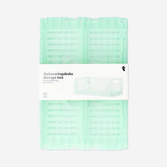 Flying Tiger Copenhagen Şeffaf Yeşil Katlanabilir Kasa