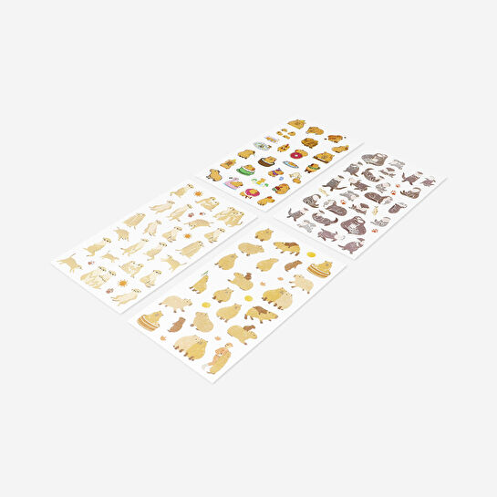 Flying Tiger Copenhagen Kapibara Temalı Sticker Seti