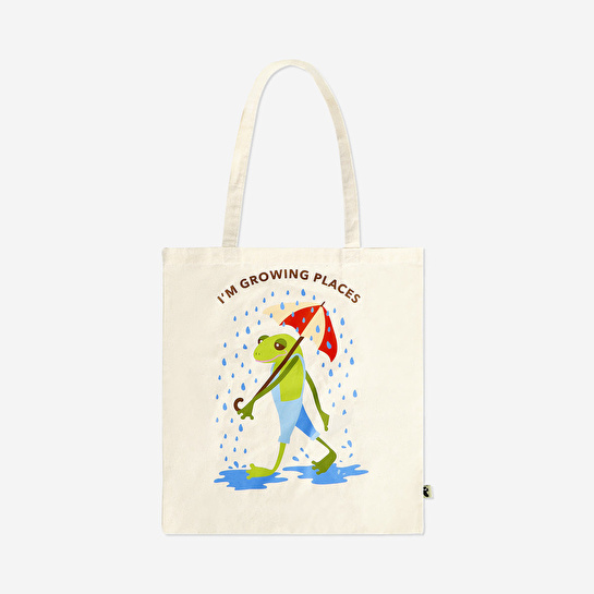 Flying Tiger Copenhagen Tatilci Kurbağa Desenli Bez Çanta