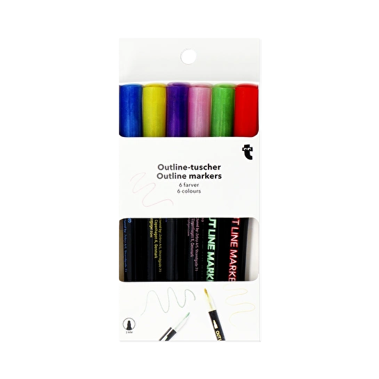 Flying Tiger Copenhagen 6'lı Keçeli Kalem