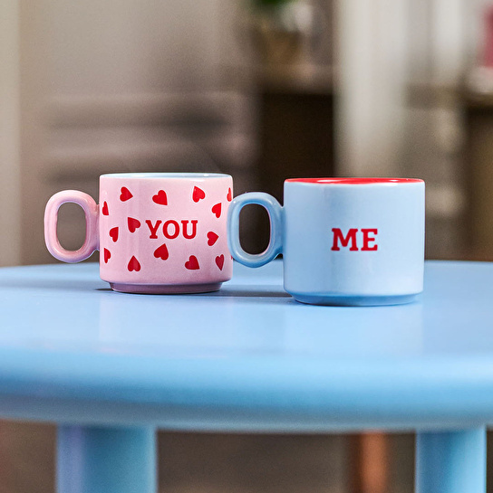 Flying Tiger Copenhagen 2'li Pembe Seramik Cortado Fincanı