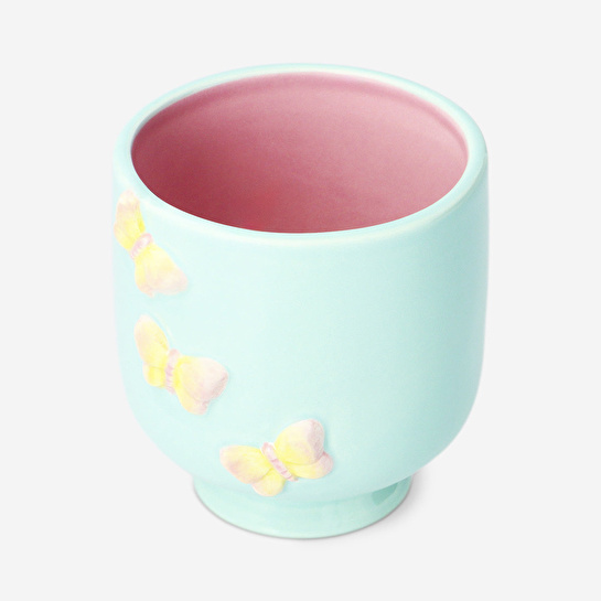 Flying Tiger Copenhagen Kelebek Desenli Seramik Vazo