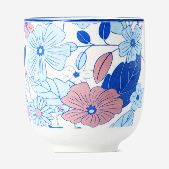 Flying Tiger Copenhagen Mavi Çiçekli Seramik Yumurtalık