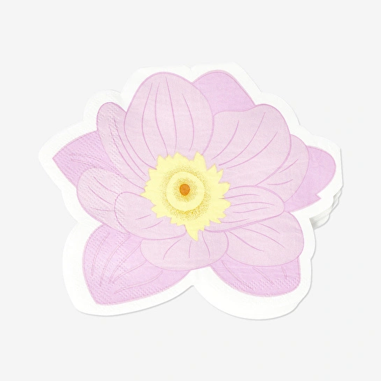 Flying Tiger Copenhagen Pembe Çiçek Şeklinde 16'lı Peçete