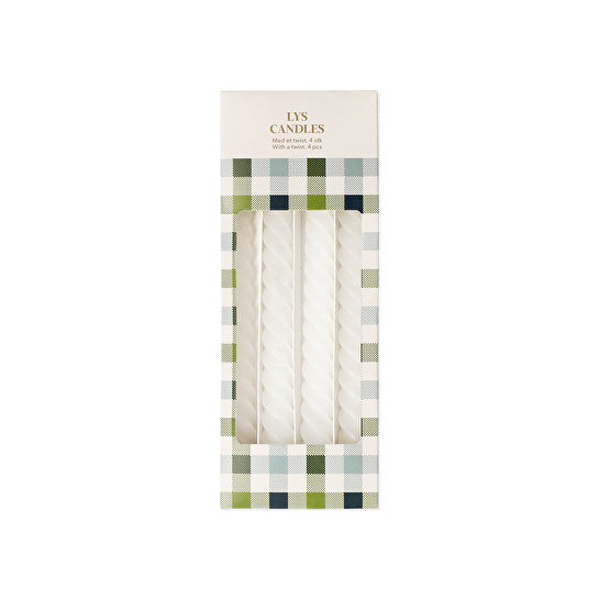 Flying Tiger Copenhagen Beyaz Burgu Şamdan Mum Seti