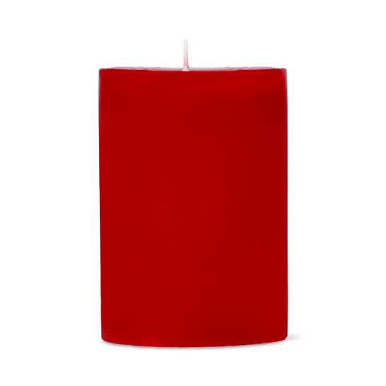 Flying Tiger Copenhagen Kırmızı Rustik Mum 8 x 5,7 cm