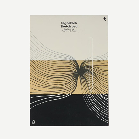 Flying Tiger Copenhagen A4 Profesyonel Çizim Bloğu 3 Kağıt Türlü