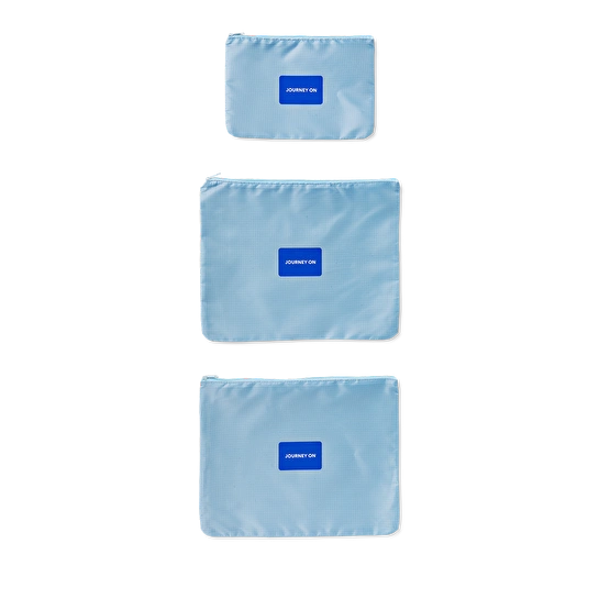 Flying Tiger Copenhagen 5 Parçalı Mavi Çanta Düzenleyici Seti