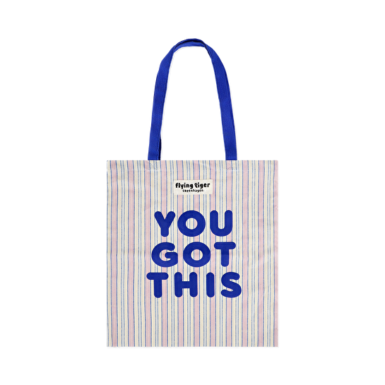 Flying Tiger Copenhagen You Got This Yazılı Bez Çanta