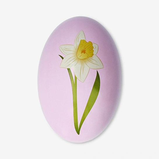 Flying Tiger Copenhagen Pembe Metal Paskalya Yumurtası