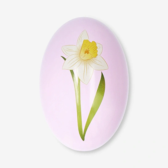 Flying Tiger Copenhagen Pembe Metal Paskalya Yumurtası