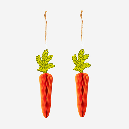 Flying Tiger Copenhagen 2'li Havuç Şeklinde Kağıt Süs