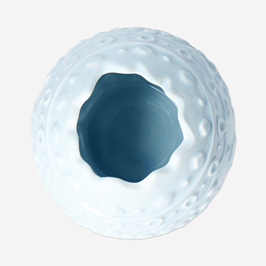 Flying Tiger Copenhagen Yumurta Şeklinde Mavi Seramik Vazo