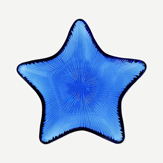 Flying Tiger Copenhagen Yıldız Şeklinde Mavi Dekoratif Tabak