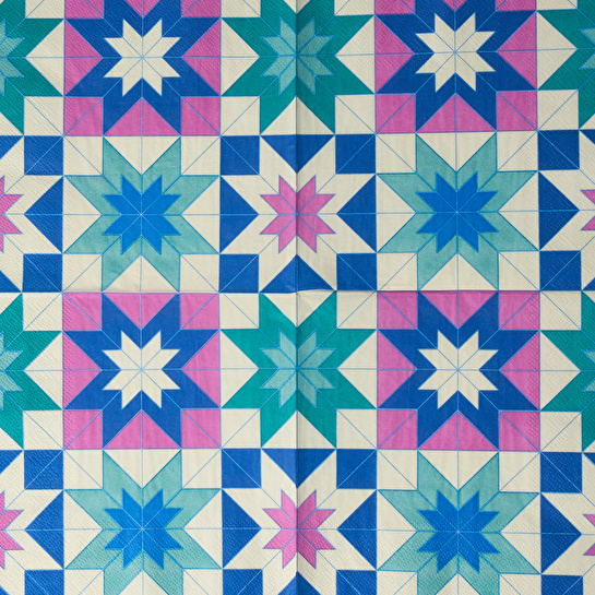 Flying Tiger Copenhagen Geometrik Desenli Kağıt Peçete 16'lı