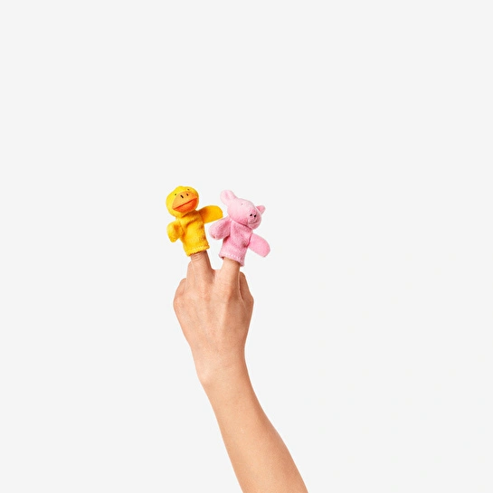 Flying Tiger Copenhagen 5'li Çiftlik Hayvanları Parmak Kuklası Seti