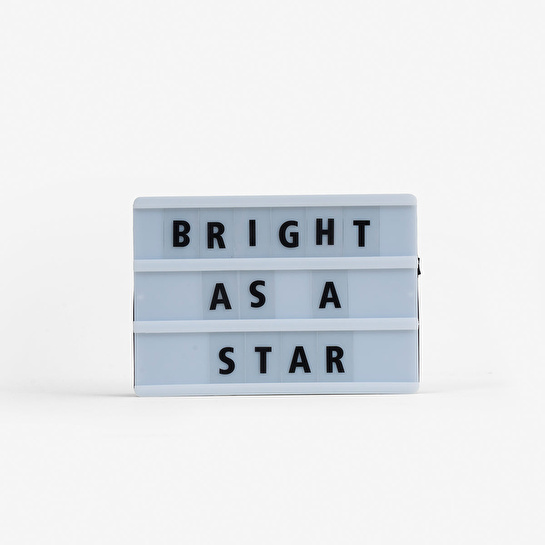 Flying Tiger Copenhagen Işıklı Mesaj Veren A5 Kutu