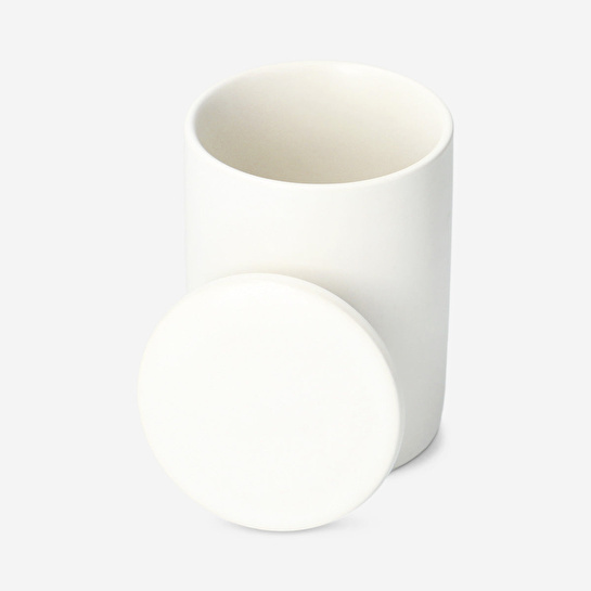 Flying Tiger Copenhagen Beyaz Seramik Kulak Çubuğu Kavanozu