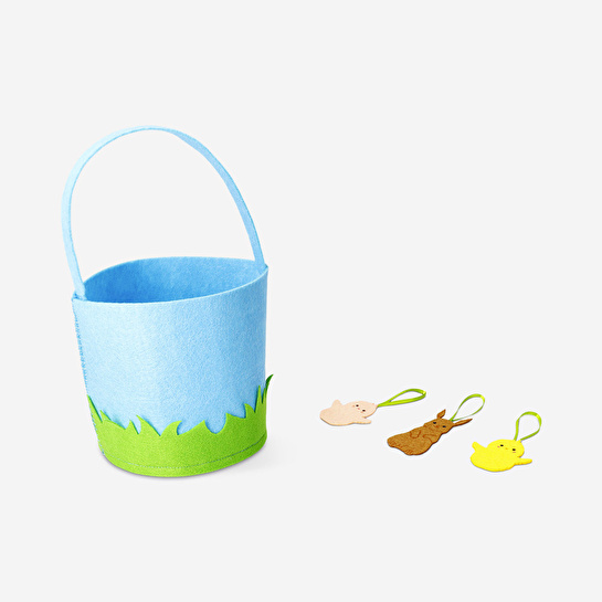 Flying Tiger Copenhagen Mavi Keçe Sepet