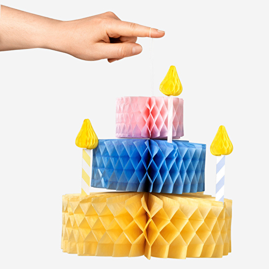 Flying Tiger Copenhagen Doğum Günü Pastası Şeklinde 3D Kağıt Süs