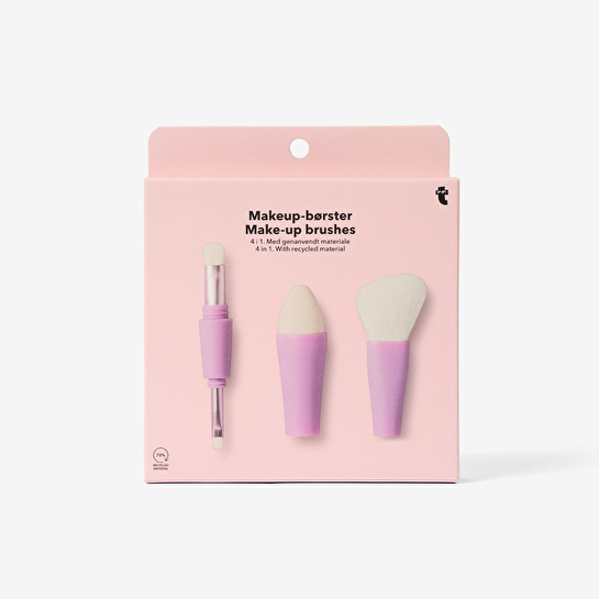 Flying Tiger Copenhagen 4'ü 1 Arada Makyaj Fırçası ve Süngeri