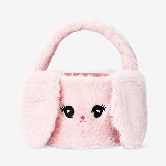 Flying Tiger Copenhagen Pembe Tavşan Şeklinde Peluş Sepet
