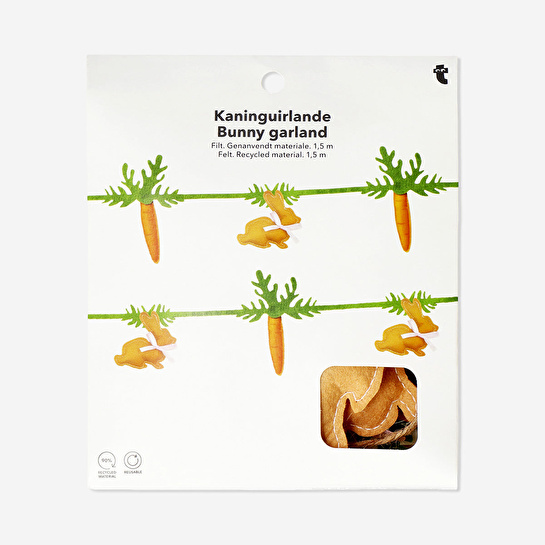 Flying Tiger Copenhagen Tavşan ve Havuç Detaylı Keçe Süs