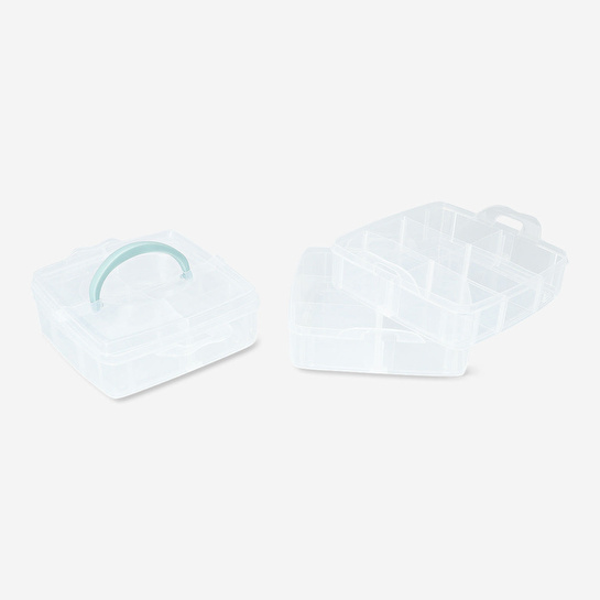 Flying Tiger Copenhagen Bölmeli Plastik Mavi Saklama Kutusu