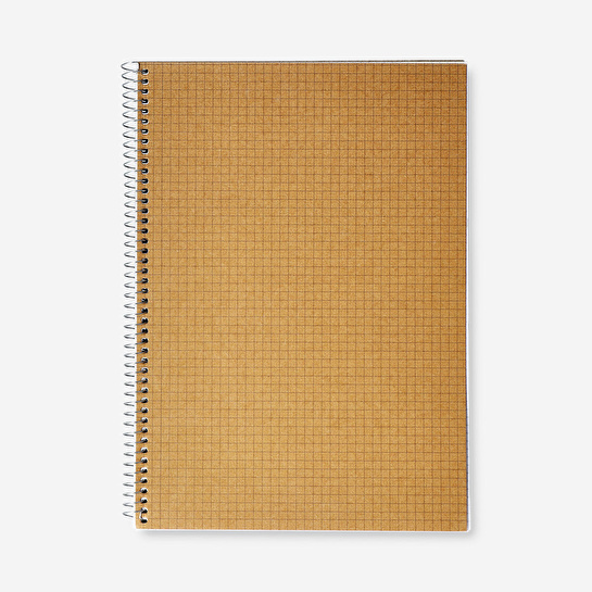 Flying Tiger Copenhagen Sprillai Kraft Kapaklı Kareli Defter A4