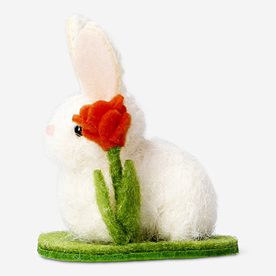 Flying Tiger Copenhagen Küçük Keçe Beyaz Tavşan