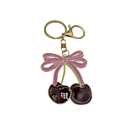 Flying Tiger Copenhagen Kiraz Detaylı Metal Anahtarlık