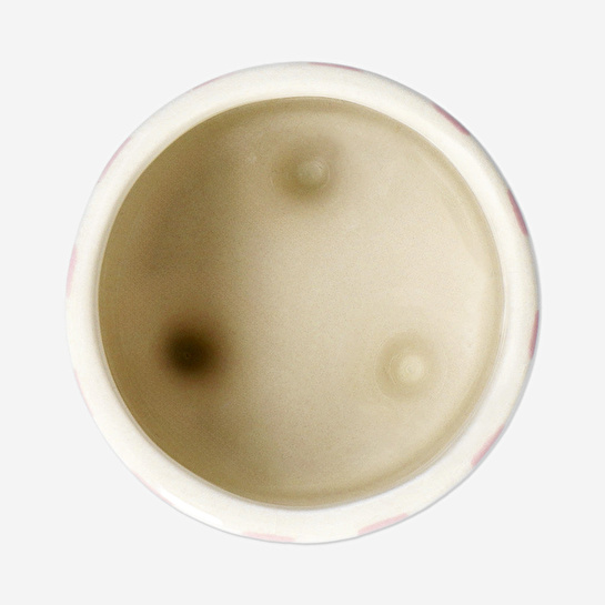 Flying Tiger Copenhagen Pembe Beyaz Çizgili Küçük Saksı