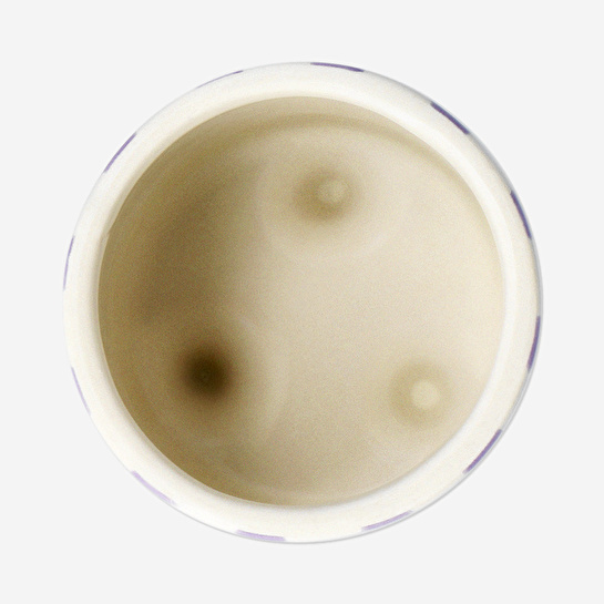 Flying Tiger Copenhagen Mor Beyaz Çizgili Küçük Saksı