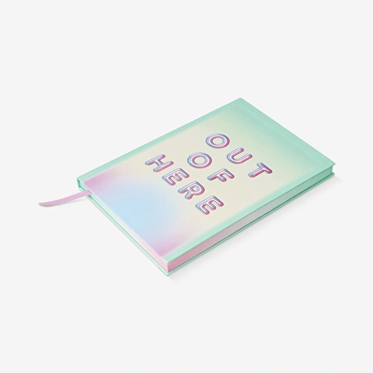 Flying Tiger Copenhagen Mavi Renk Geçişli Not Defteri