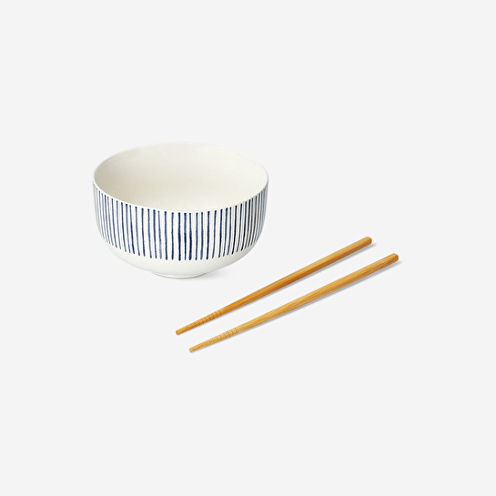 Flying Tiger Copenhagen Seramik Ramen Kasesi ve Chopstick Seti