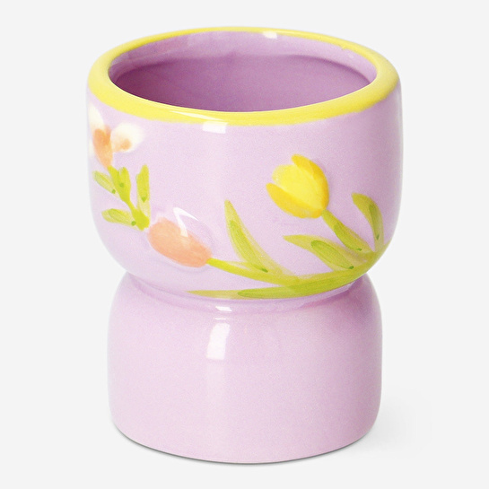 Flying Tiger Copenhagen Pembe Çiçek Detaylı Tealight Mumluk