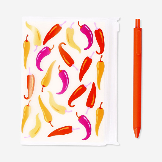 Flying Tiger Copenhagen Kırmızı Biber Desenli Defter A6