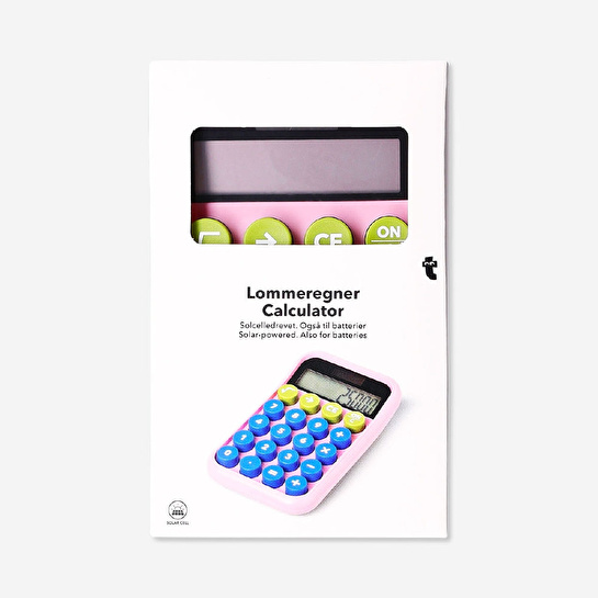 Flying Tiger Copenhagen Pembe Hesap Makinesi