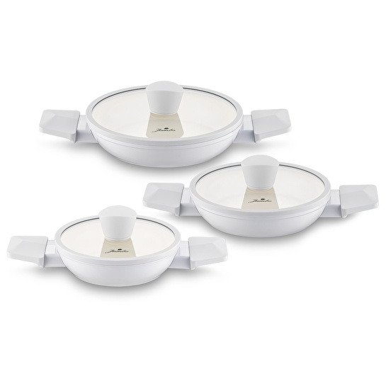 Jumbo Swiss Crystal 6 Parça Light Grey Sahan Seti
