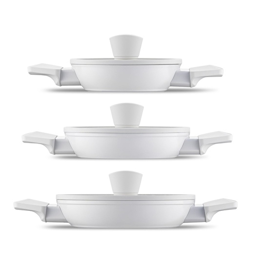 Jumbo Swiss Crystal 6 Parça Light Grey Sahan Seti