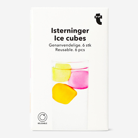 Flying Tiger Copenhagen 6'lı Tekrar Kullanılabilir Buz Küpü
