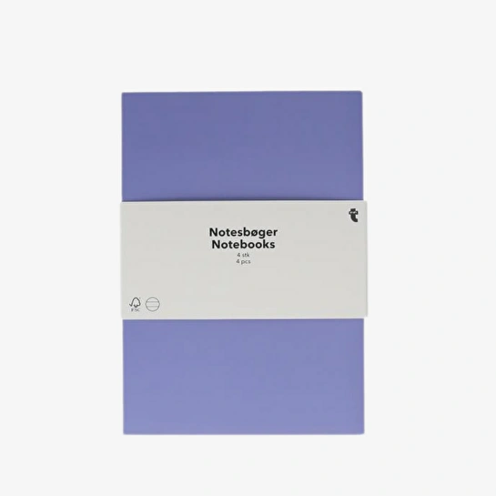 Flying Tiger Copenhagen 4'lü Çok Renkli Defter Seti