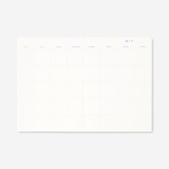 Flying Tiger Copenhagen Bej Çiçekli Haftalık Planlayıcı A4 Defter